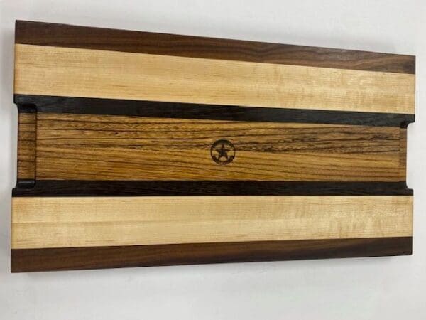 Zebra, Wenge, Maple, & Walnut Cutting Board - Image 2