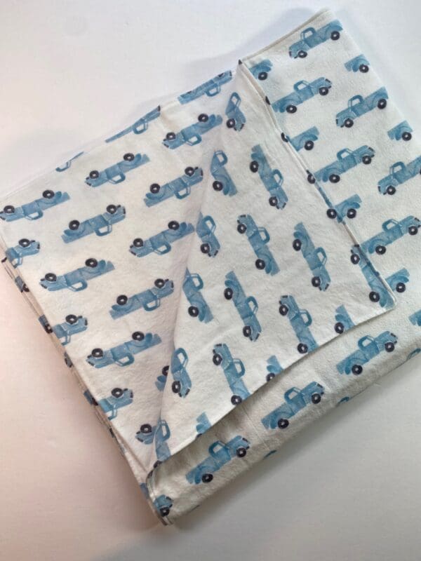 Blue Truck Baby Blanket - Image 2