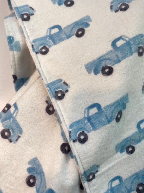 Blue Truck Baby Blanket - Image 3