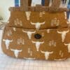 Desert Skull Carpet Bag w/ Floral  Lining Fabric - Image 4