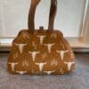 Desert Skull Carpet Bag w/ Floral  Lining Fabric - Image 5