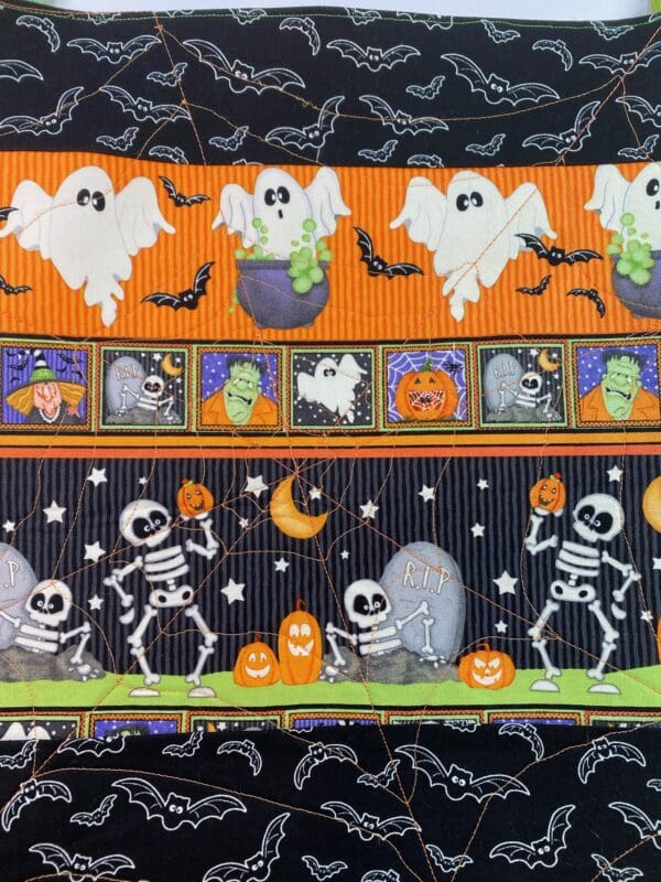 Halloween Quilted Tote Bag - Image 2