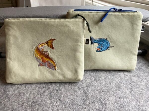 Embroidered Trout Zipper Bag - Image 5