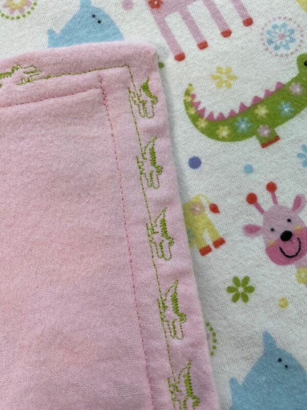 Zoo Animal Print Baby Blanket - Image 3