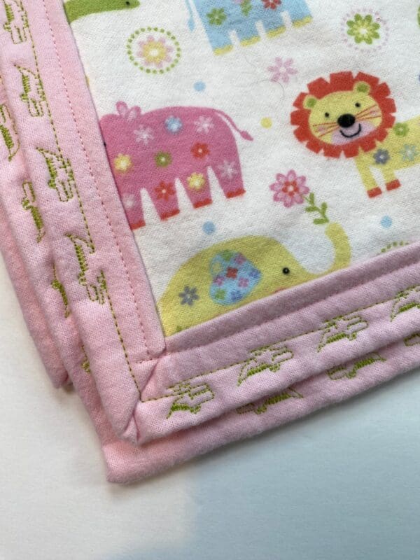 Zoo Animal Print Baby Blanket - Image 2